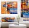Designart - Wooden Boats in Calm Water - Nautical Painting Print on Wrapped Canvas set